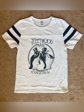 Fleetwood Mac White Short Sleeve Tour Tee - Tour 2018/19